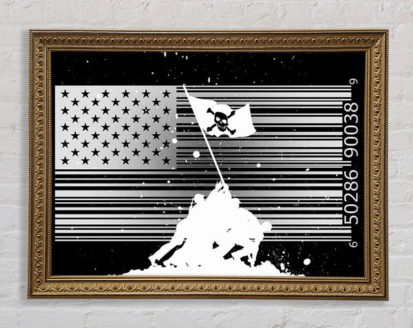Barcode Pirates Framed Print