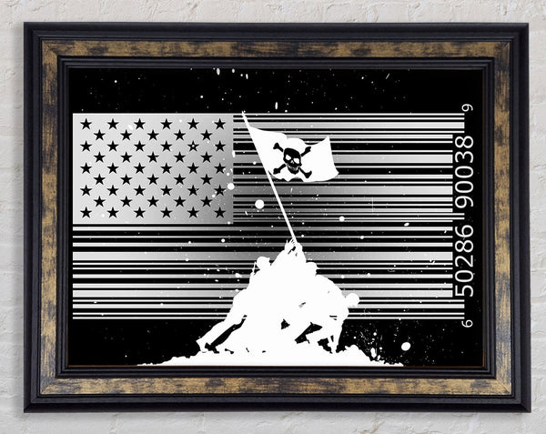 Barcode Pirates Framed Print