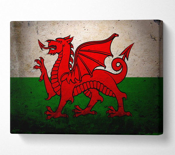  A Canvas Print of Dragon Of Wales Canvas Wall Art