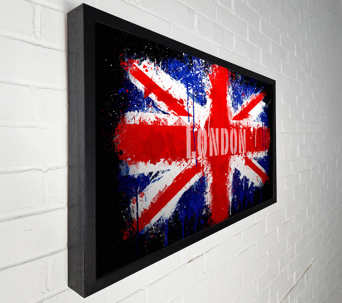  A Canvas Print of London Uk Flag Canvas Wall Art