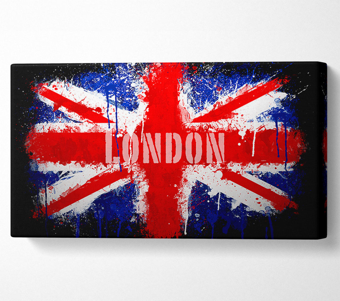  A Canvas Print of London Uk Flag Canvas Wall Art