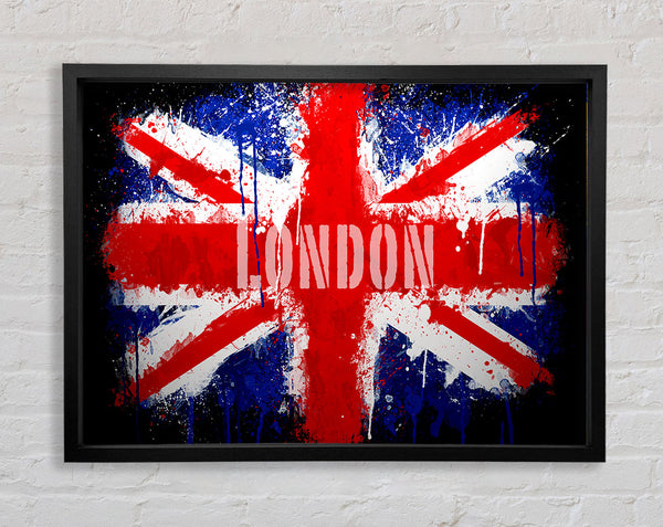 London Uk Flag Framed Print