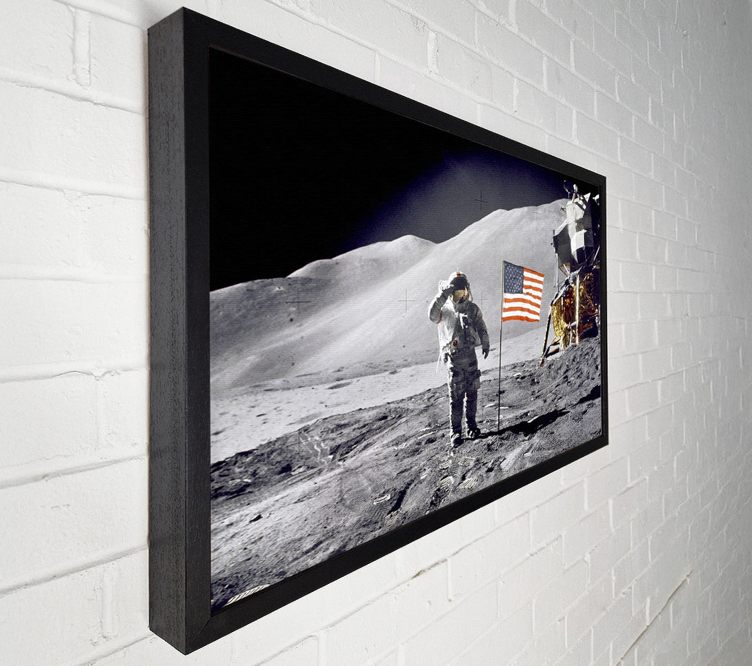  A Canvas Print of David Scott Gives Salute Canvas Print
