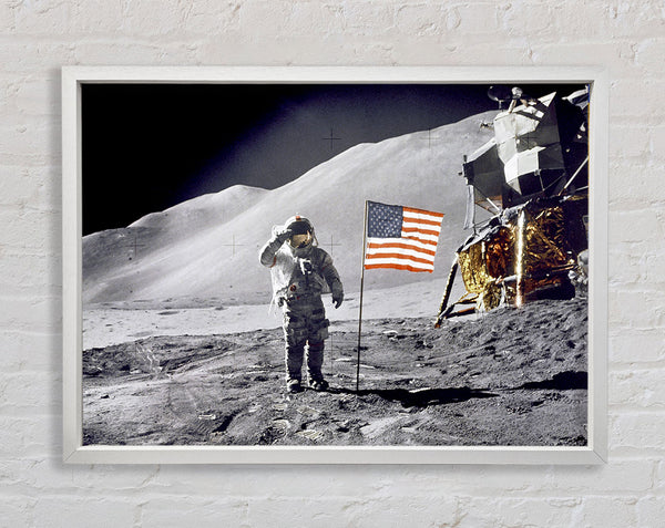 David Scott Gives Salute Framed Print
