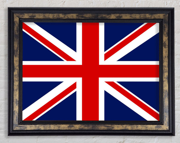 British Straight Flag Framed Print