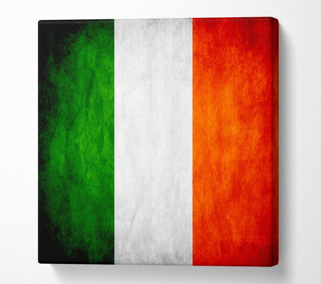  A Canvas Print of Irish Flag Canvas Wall Art