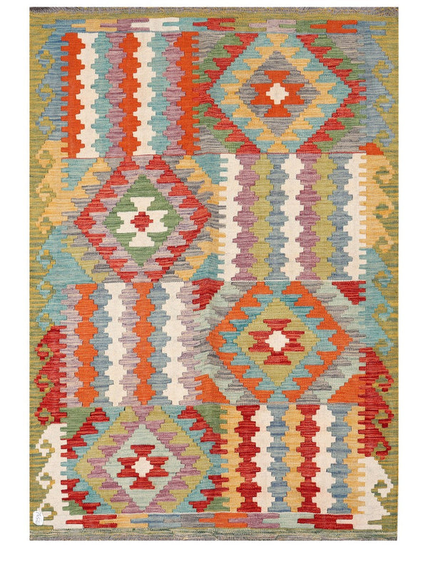 Maimana Afghanistan Kilim Rug - 182 x126 cm