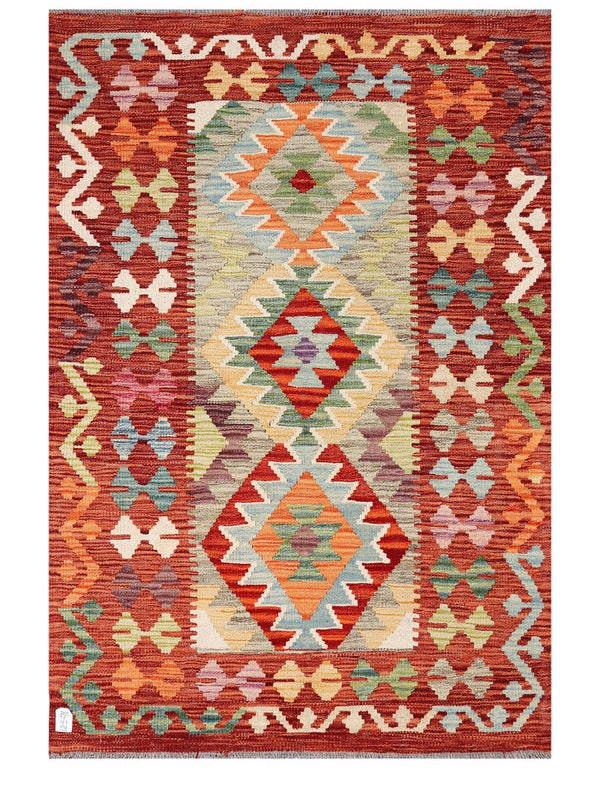 Maimana Afghanistan Kilim Rug - 150 x104 cm