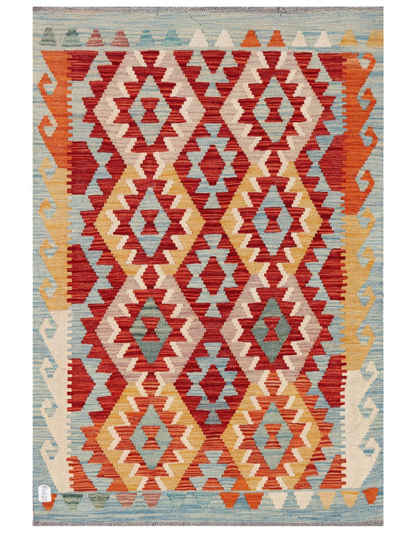 Maimana Afghanistan Kilim Rug - 143 x100 cm