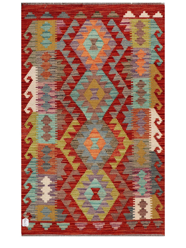 Maimana Afghanistan Kilim Rug - 130 x 83 cm