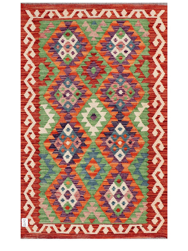 Maimana Afghanistan Kilim Rug - 130 x 84 cm