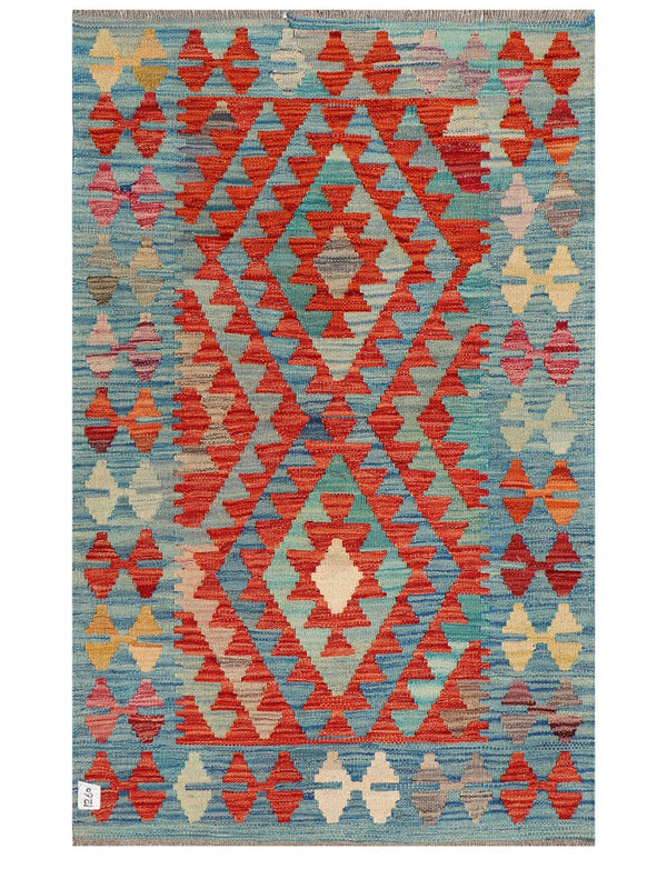 Maimana Afghanistan Kilim Rug - 131 x 85 cm