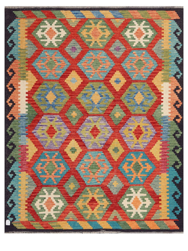 Maimana Afghanistan Kilim Rug - 194 x157 cm