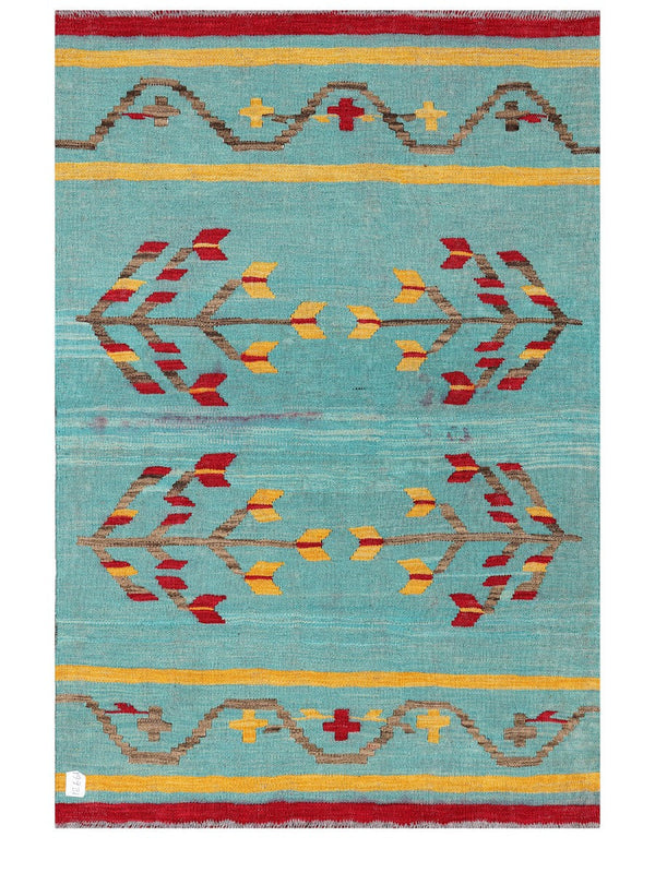 Maimana Afghanistan Kilim Rug - 148 x102 cm