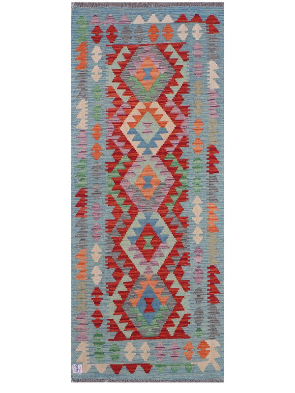 Maimana Afghanistan Kilim Rug - 189 x76 cm