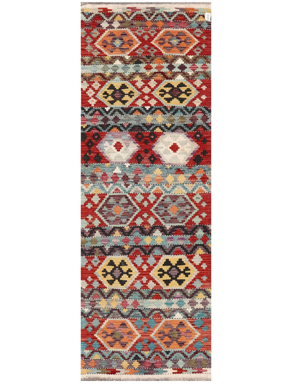 Maimana Afghanistan Kilim Rug - 243 x 83 cm