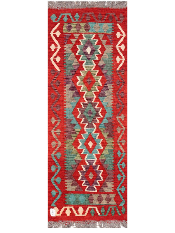 Maimana Afghanistan Kilim Rug - 168 x59 cm