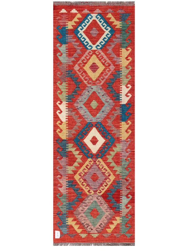 Maimana Afghanistan Kilim Rug - 185 x62 cm