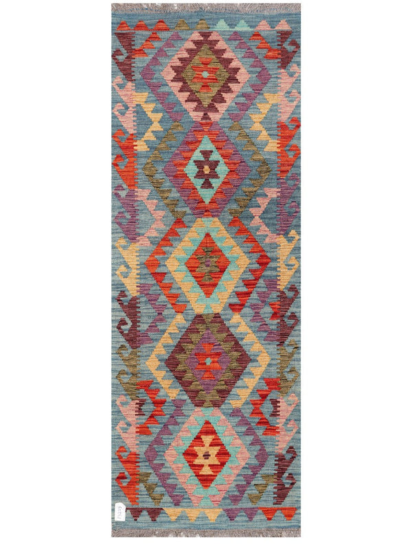 Maimana Afghanistan Kilim Rug - 183 x65 cm