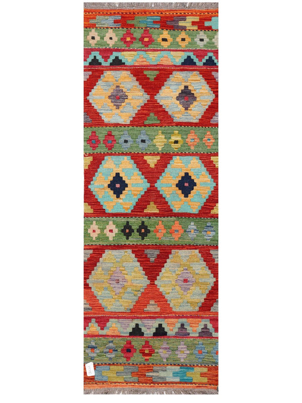 Maimana Afghanistan Kilim Rug - 180 x62 cm