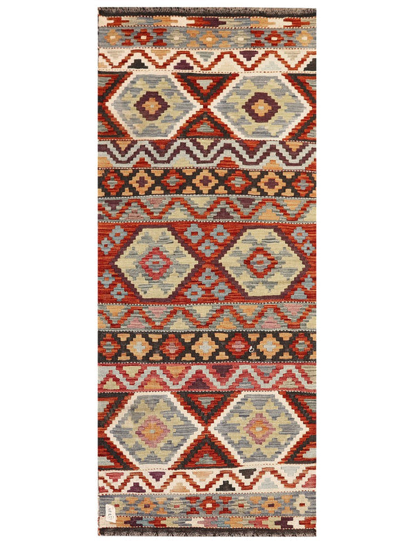 Maimana Afghanistan Kilim Rug - 191 x81 cm