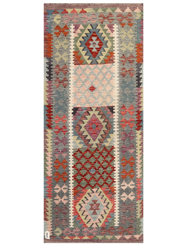 Maimana Afghanistan Kilim Rug - 192 x82 cm