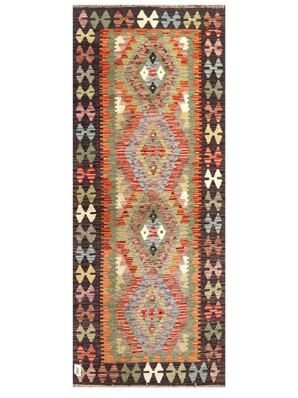 Maimana Afghanistan Kilim Rug - 199 x82 cm