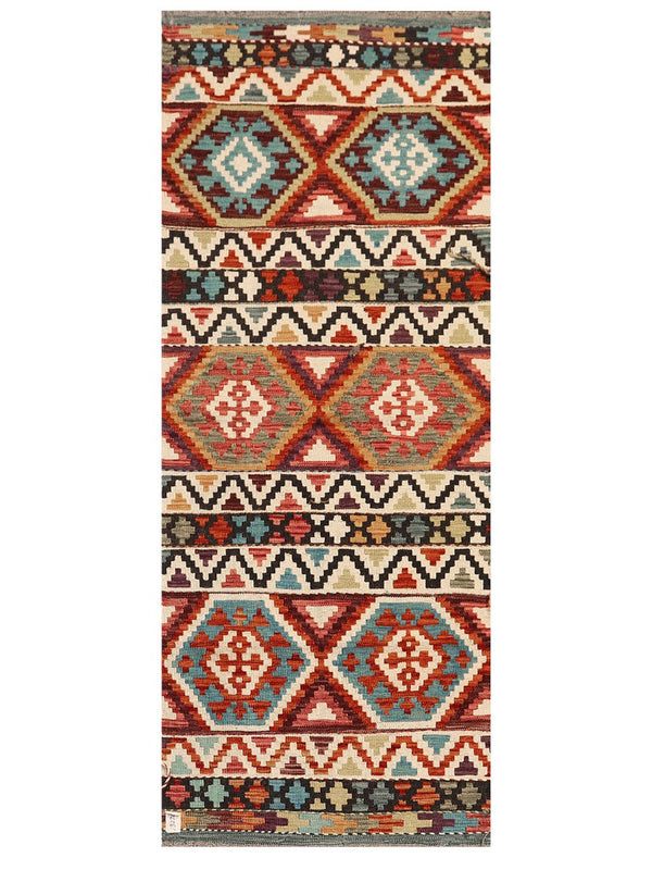 Maimana Afghanistan Kilim Rug - 197 x80 cm