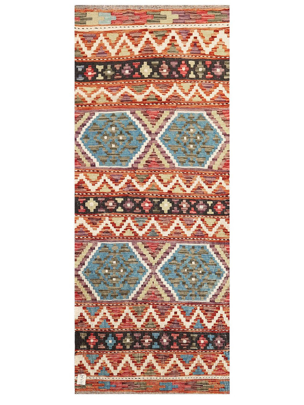 Maimana Afghanistan Kilim Rug - 201 x82 cm