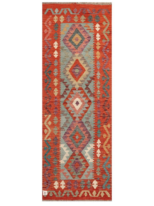 Maimana Afghanistan Kilim Rug - 199 x72 cm