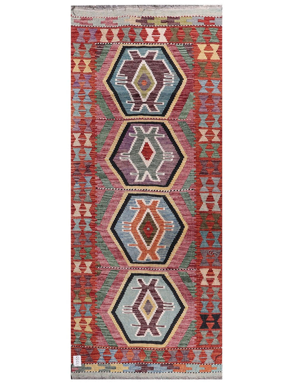 Maimana Afghanistan Kilim Rug - 198 x91 cm