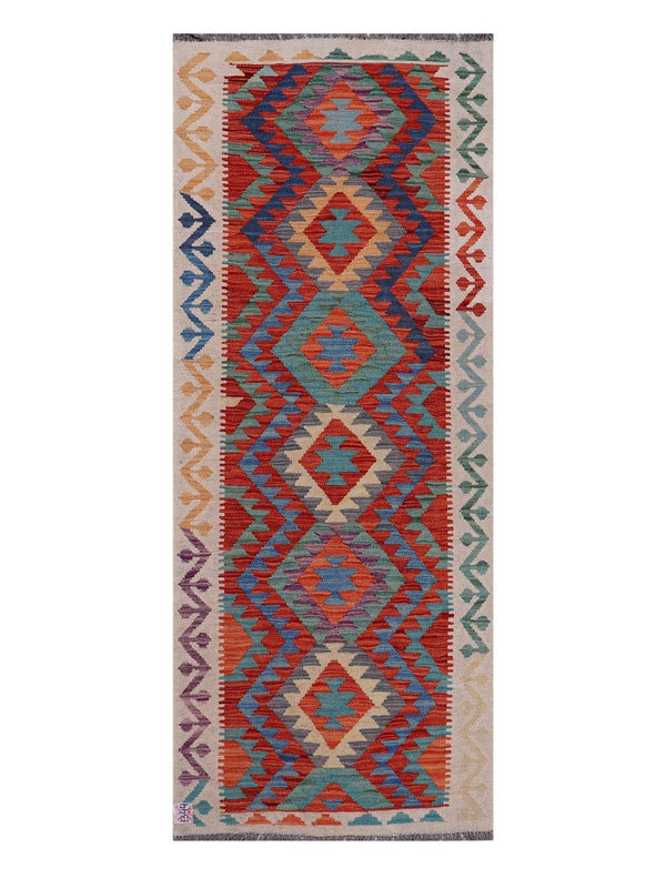 Maimana Afghanistan Kilim Rug - 199 x79 cm