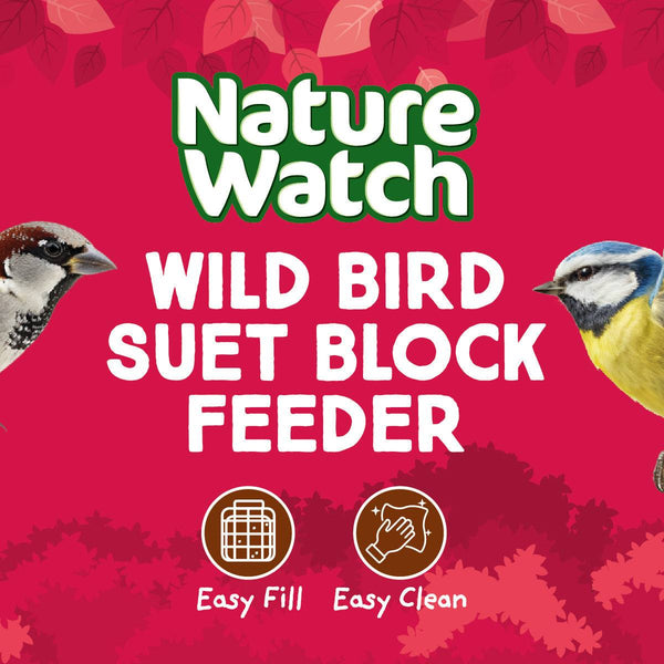 Wild Bird Suet Block Feeder Metal By Nature Watch