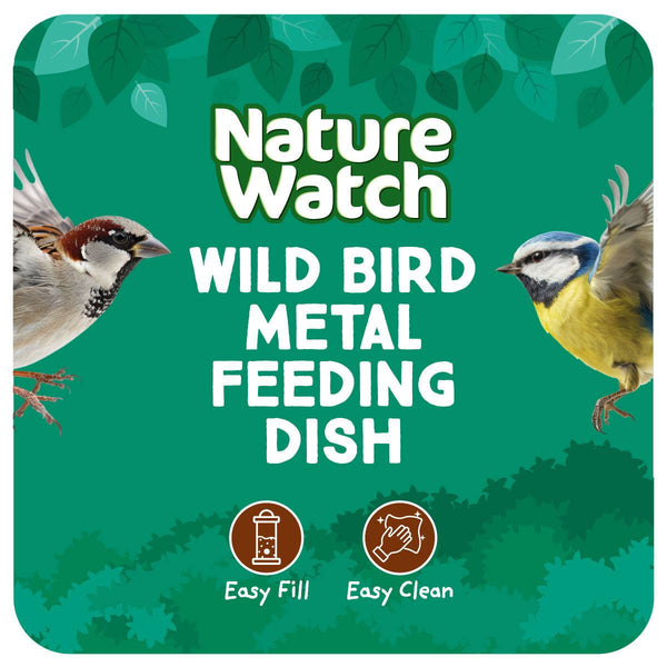 Wild Bird Feeding Dish Metal By Nature Watch