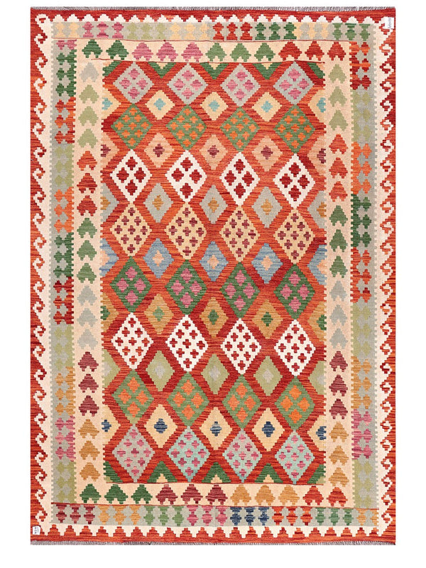 Maimana Afghanistan Kilim Rug - 298 x207 cm