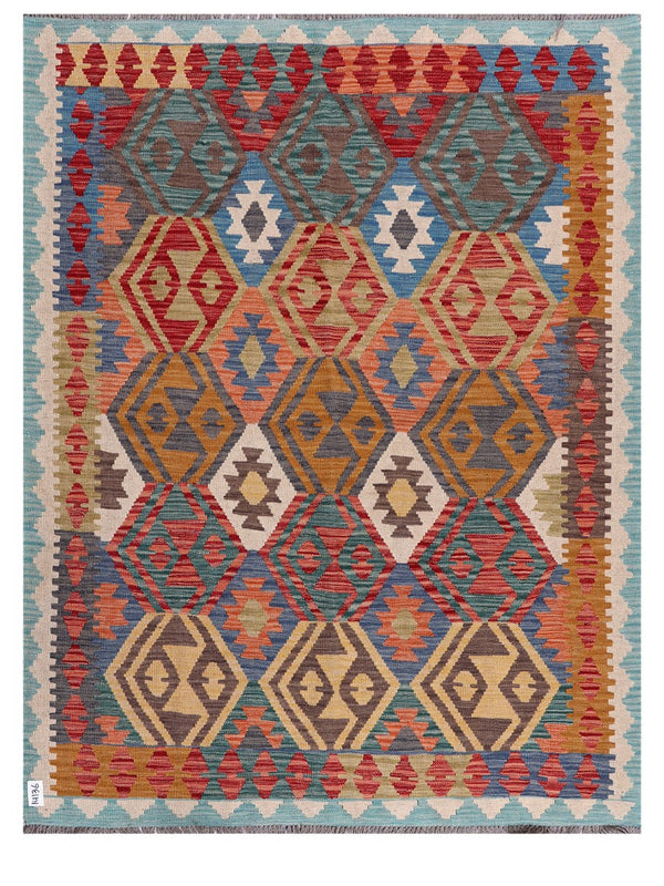 Maimana Afghanistan Kilim Rug - 195 x151 cm
