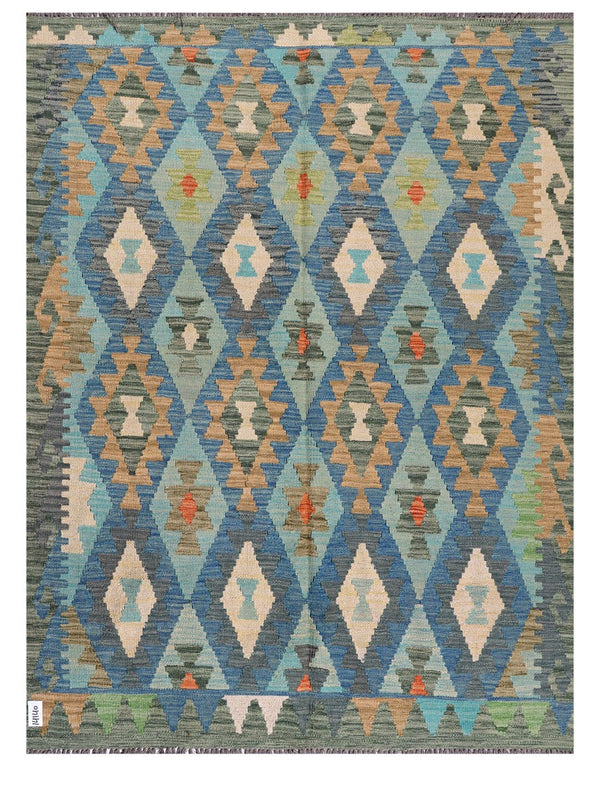 Maimana Afghanistan Kilim Rug - 198 x150 cm