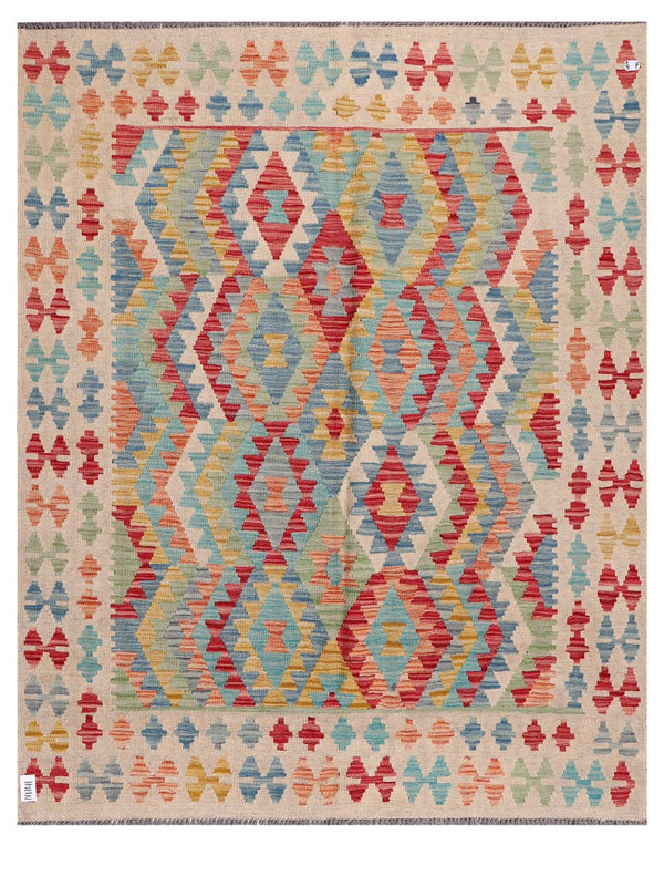 Maimana Afghanistan Kilim Rug - 195 x157 cm
