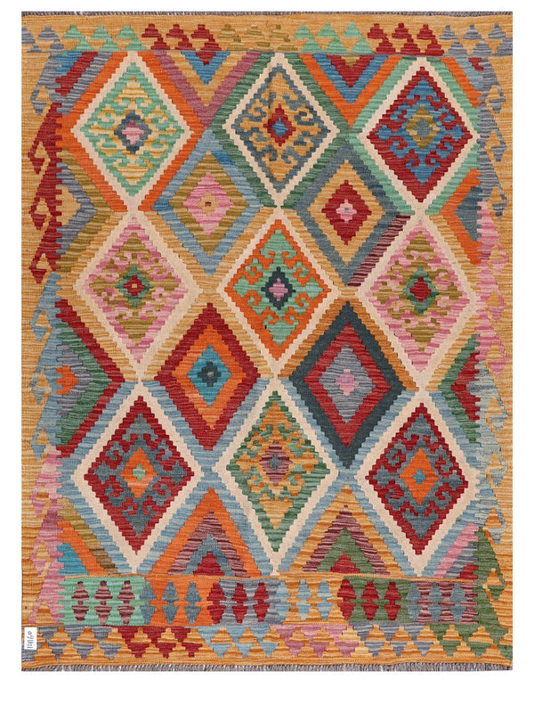 Maimana Afghanistan Kilim Rug - 195 x149 cm