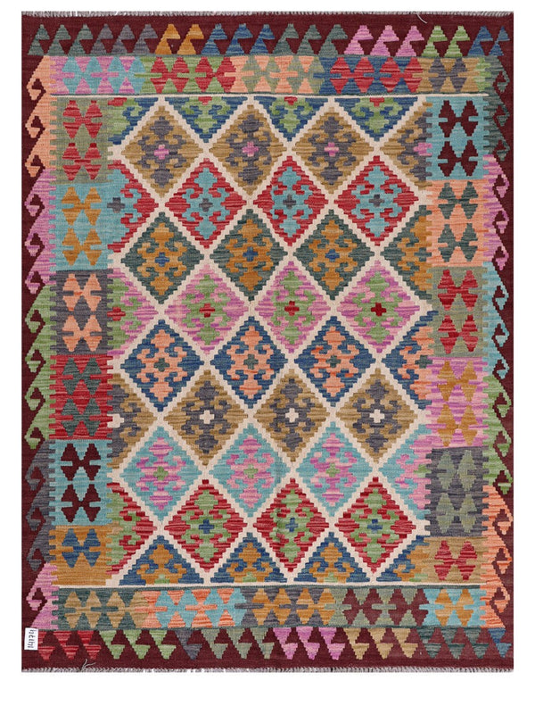 Maimana Afghanistan Kilim Rug - 199 x152 cm