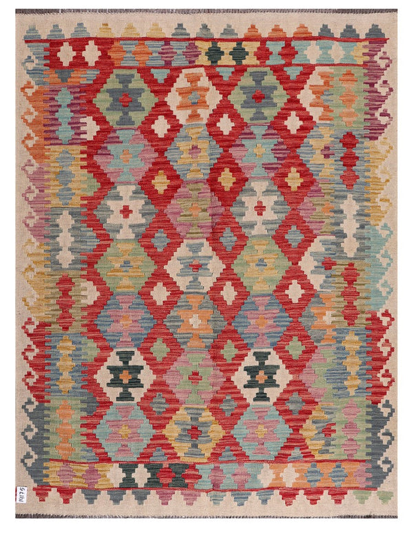 Maimana Afghanistan Kilim Rug - 196 x151 cm