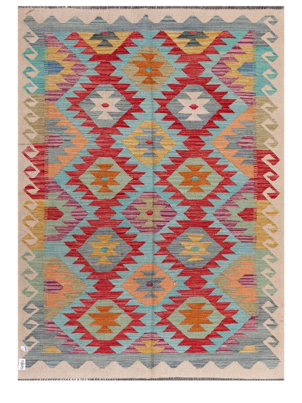 Maimana Afghanistan Kilim Rug - 200 x146 cm