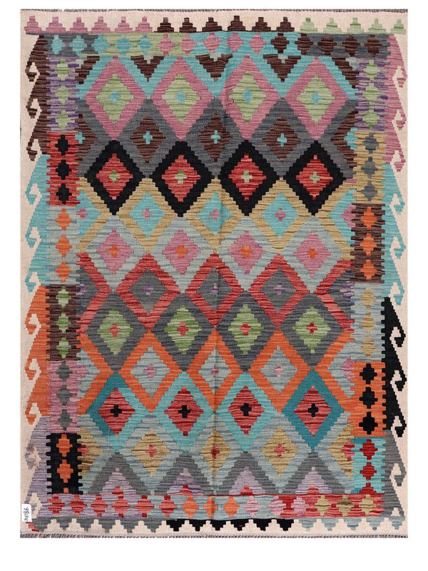 Maimana Afghanistan Kilim Rug - 197 x149 cm