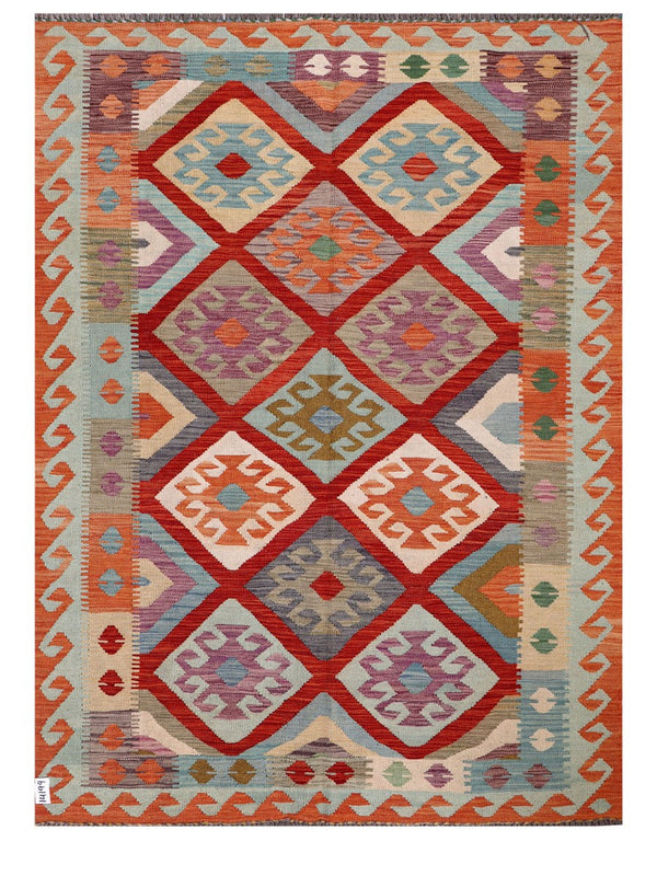 Maimana Afghanistan Kilim Rug - 201 x149 cm