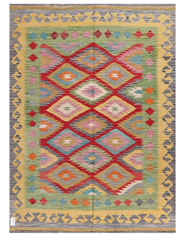 Maimana Afghanistan Kilim Rug - 200 x149 cm
