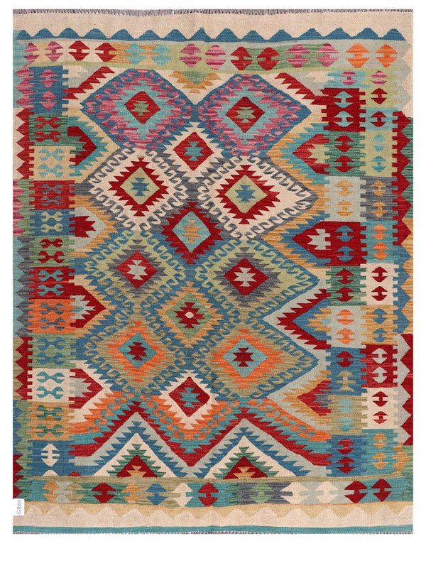 Maimana Afghanistan Kilim Rug - 197 x155 cm