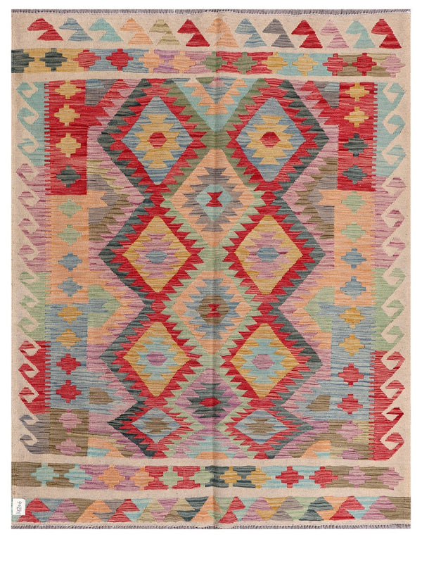 Maimana Afghanistan Kilim Rug - 198 x150 cm