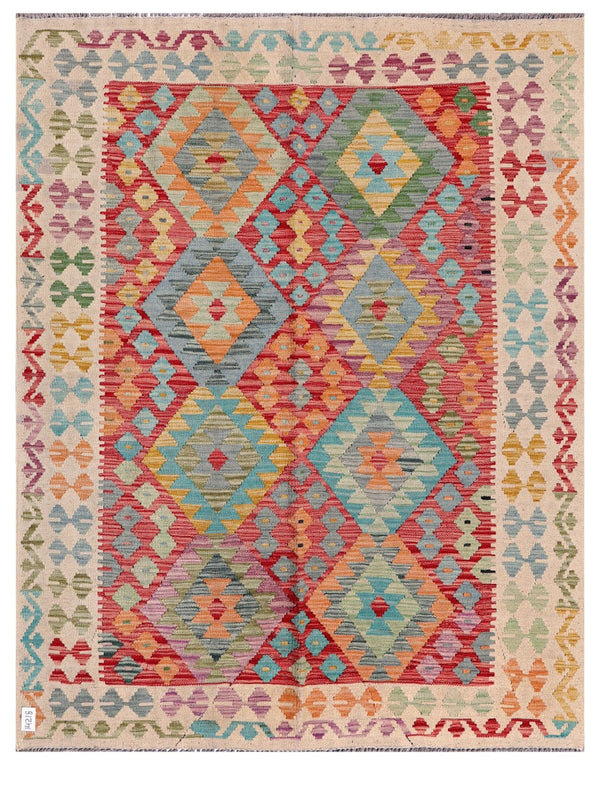 Maimana Afghanistan Kilim Rug - 198 x157 cm