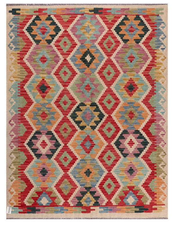 Maimana Afghanistan Kilim Rug - 197 x153 cm
