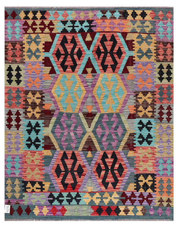 Maimana Afghanistan Kilim Rug - 191 x155 cm